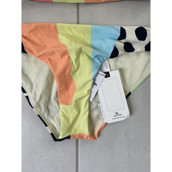 Rip Curl Swim Bikini Bandeau Swimsuit Geometric Print Swimwear - Picture 4 of 11